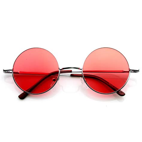 Designer Women Retro Round Vintage Colored Tint Sunglasses Metal Frame Accessories Sports