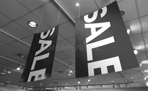 Sale Signs In A Clothing Store Stock Photo Image Of Casual Price