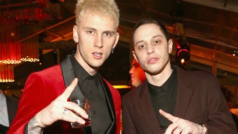 Whether he is the funniest cast member) to colson baker's. Pete Davidson & Machine Gun Kelly Hit The Golden Globes ...