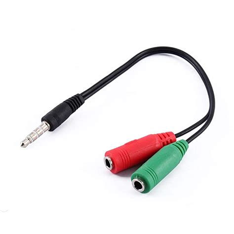 Shopee 35mm Jack Headphone Mic Audio Y Splitter Cable 1 Male To 2 Female With Separate Headset