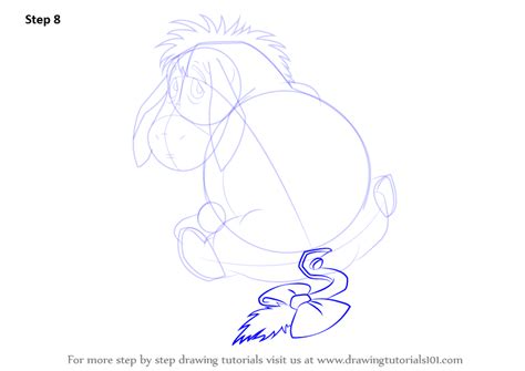 Step By Step How To Draw Eeyore From Winnie The Pooh