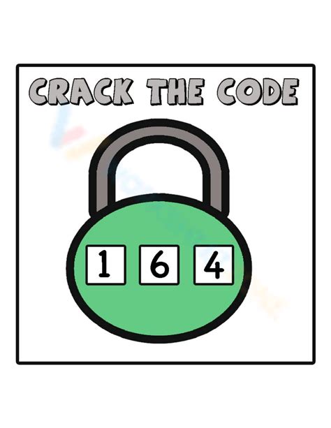 Free Printable Crack The Code Worksheet For Students