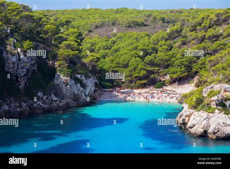 Cala Macarelletamenorcabalearic Islandsspain Stock Photo Alamy