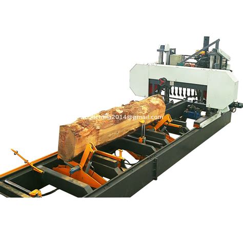 Large Horizontal Wood Cutting Hydraulic Automatic Band Sawmill For Sale