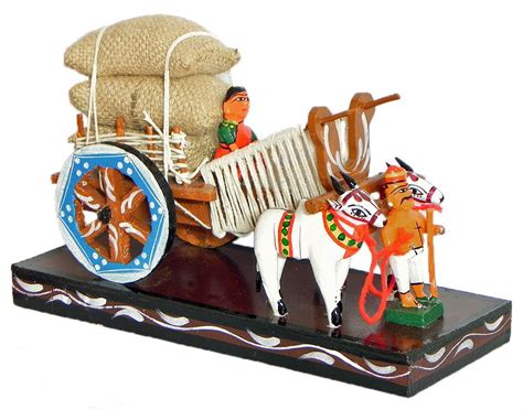 Bullock Cart Carrying Harvest Kondapalli Doll