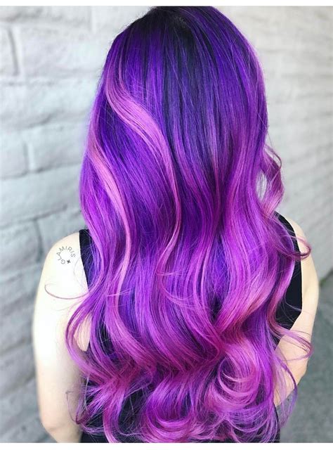 Dark Purple Hair Color Wild Hair Color Pretty Hair Color Beautiful Hair Color Blue Ombre