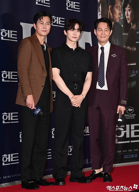 Lee Jung Jae And Jung Woo Sung Pose With Btss Jin Lee Min Ho And