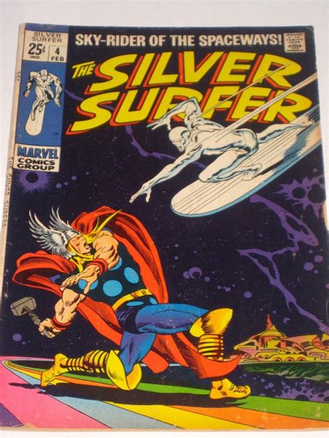 Rare Vintage Marvel Silver Surfer Comic Book Starring Thor