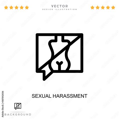 Sexual Harassment Icon Simple Element From Digital Disruption Collection Line Sexual