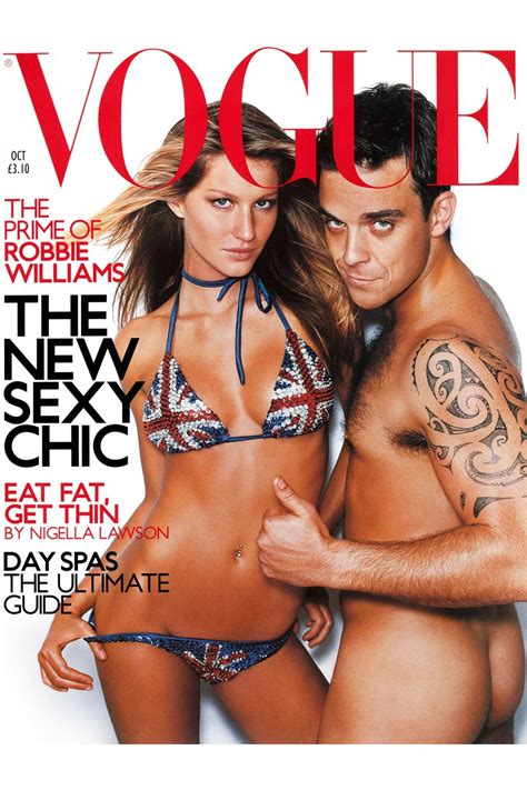 Robbie Williams And Gisele British Vogue Cover British Vogue British Vogue