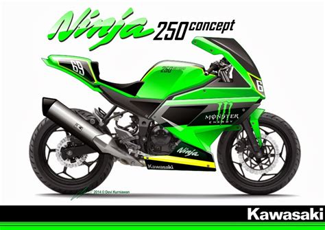 Ninja 250 sl, atau sebelumnya dikenal sebagai rr mono, sekarang. devmotosketch: Kawasaki Ninja 250 RR Mono - Race Livery