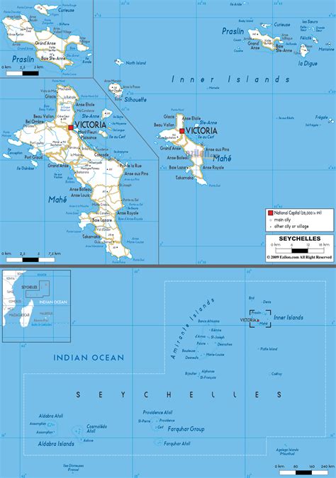 Detailed Clear Large Road Map Of Seychelles Ezilon Maps
