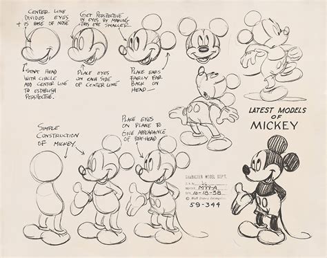 Image Mickey Mouse Model Sheet Disney Wiki Fandom Powered By