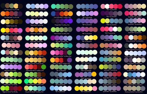 Colour Palettes No2 By Striped Tie On Deviantart