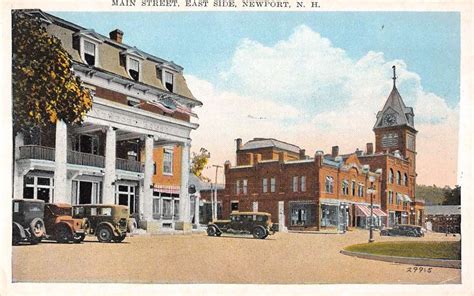Newport New Hampshire Main Street Scene Antique Postcard K11167 Ebay
