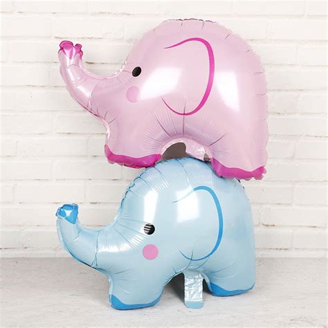 Cute Elephant Balloons Baby Shower Elephant Decorations Pink Etsy