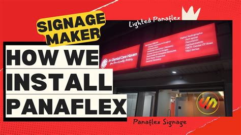 How We Install Panaflex Signage Youtube