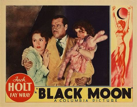 Lobby Card From The Film Black Moon Fay Wray Classic Horror Movies