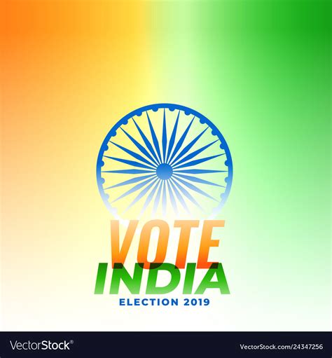 Indian Election Banner Design Royalty Free Vector Image