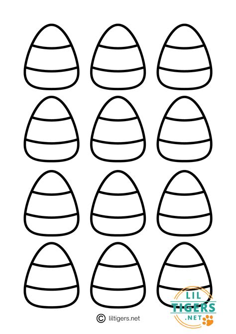 Free Printable Candy Corn Templates Lil Tigers