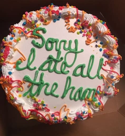 Anniversary can also pertain to someone's birth anniversary. 23 Apology Cakes That Are Way Too Hilarious To Eat in 2020 | Funny cake, Funny birthday cakes ...