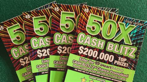 X Cash Blitz Texas Lottery Scratch Tickets Youtube