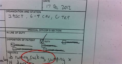 Sick In Quarters Army Regulation - Army Military