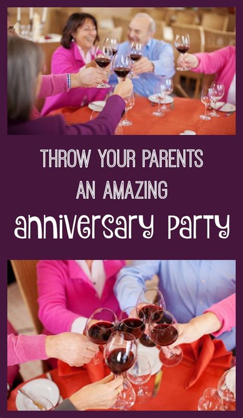 Whether you've been together ten weeks or ten years, we have plenty of anniversary gifts to toast to your love! How to Throw Your Parents an Anniversary Party | 60th ...
