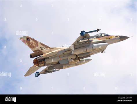 Israeli Air Force F 16c Barak Taking Off From Ovda Air Base Israel