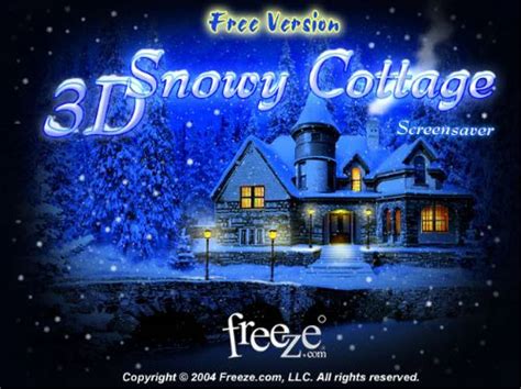 Télécharger 3d Snowy Cottage Screensaver