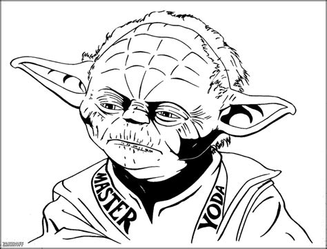 Star wars yoda coloring pages download and print for free