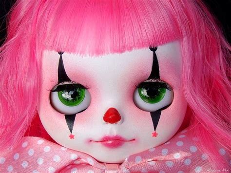 Pink Clown O For Diane Uk Cute Clown Blythe Dolls Clown