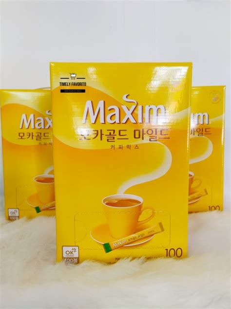 Maxim Mocha Gold Mild Coffee Mix 100 Sticks Food And Drinks Beverages