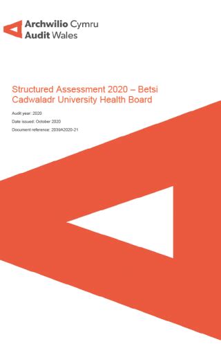 Betsi Cadwaladr University Health Board Structured Assessment 2020