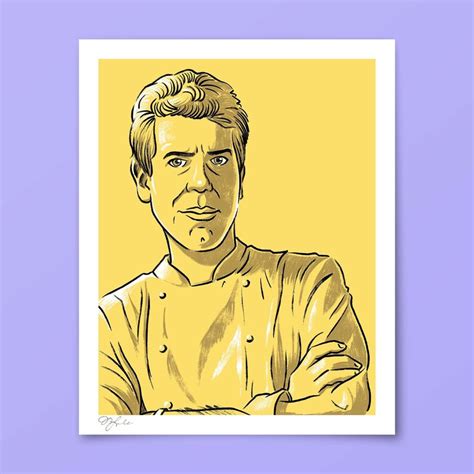 Anthony Bourdain Tribute Portrait Art Print Chef Food Etsy