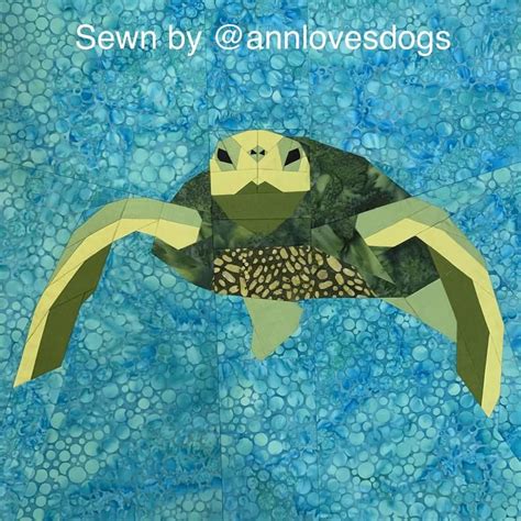 Sea Turtle Foundation Paper Pieced Quilt Pattern Reef Etsy Artofit