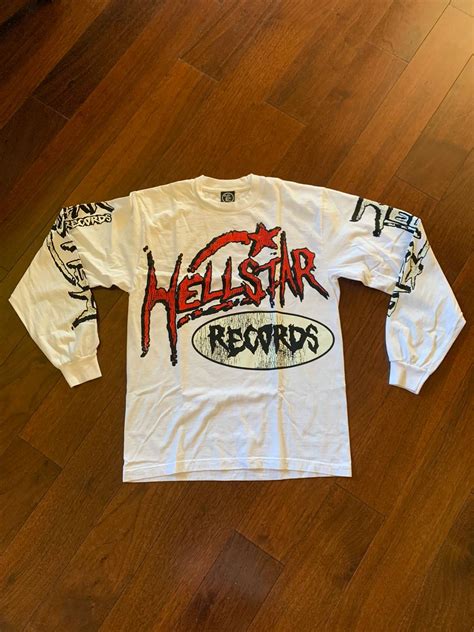 Hellstar Hellstar Studios Records Long Sleeve White Grailed