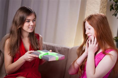 Because expecting moms deserve to be pampered. Gift from best friend stock image. Image of girls, home ...