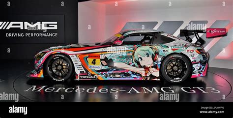 Chiba Japan 10th Jan 2020 Mercedes New Amg Gt3 Coraborate With