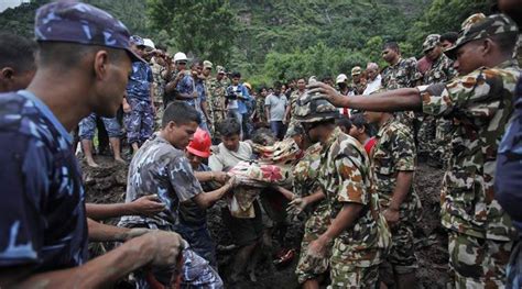 Landslides Bury Nepal Villages Killing At Least 30 People World News The Indian Express