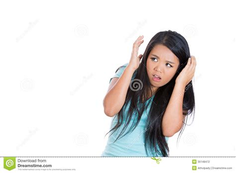 Innocent, Terrified Lonely Girl Stock Photo - Image of ...