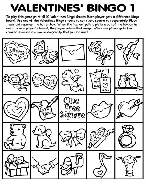 Color escapes pencils provide the perfect medium for your creative coloring art projects. Valentines' Bingo 1 Coloring Page | crayola.com