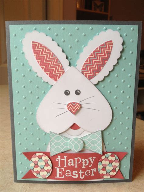 Catherine Loves Stamps Heart Framelits Easter Bunny Easter Cards