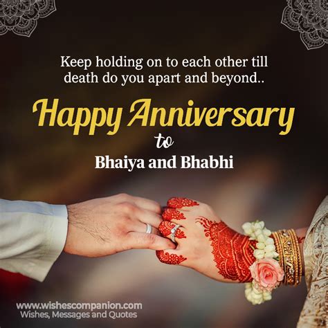 Wedding Anniversary Wishes For Bhaiya And Bhabhi Wishes Companion