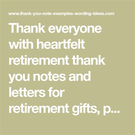 Sample Retirement Thank You Letter To Colleagues