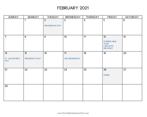 2021 Print Free Calendars Without Downloading Calendar Within Fill In