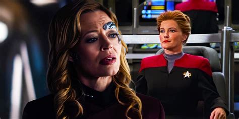 Admiral Janeway Meets Captain Seven Of Nine In Star Trek Legacy Fan Art