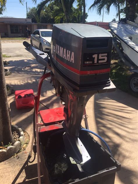 Yamaha 15hp 15 Hp 2 Stroke Outboard Engine Motor Freshwater Super Clean