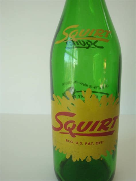 Vintage Squirt Glass Soda Bottle Etsy