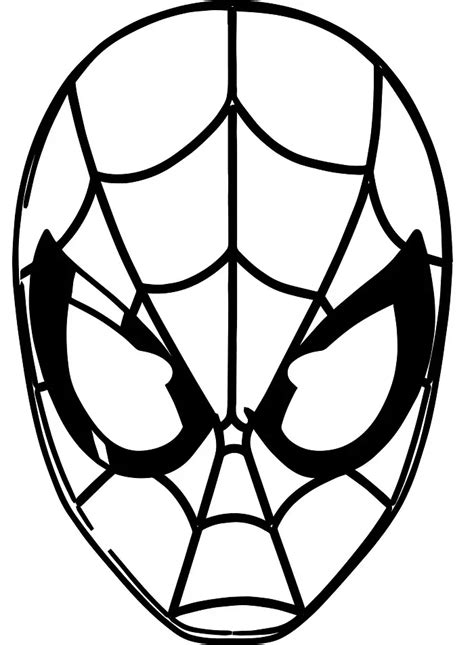 Spider Man Mask Template
